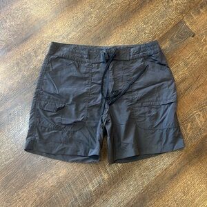 Women’s Grey Cargo Drawstring Shorts L